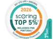 Selo Scoring TOP 5% Melhores PME Portugal 2026 – Ansirol, 7.º ano consecutivo